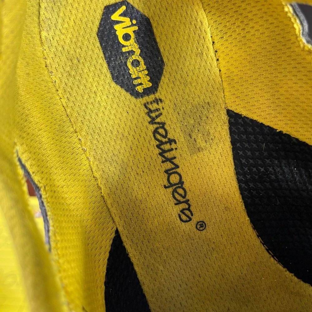 Vibram Fivefingers Treksport Sandal Gray Black Yellow Barefoot Running Mens 13 M